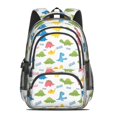thumbnail image 2 of Colorful Dinosaur with Roar Pattern Cute School Backpack Bag with Padded Back and Adjustable Shoulder Straps 16.9 X 12.6 X 5.9 Inches, 2 of 5