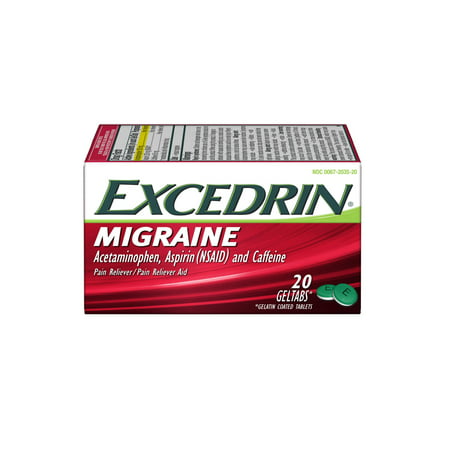 Excedrin Migraine Geltabs for Migraine Relief, 20 (Best Over The Counter Migraine Medication)