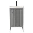 thumbnail image 3 of Vanity Art 20" Bathroom Vanity Cabinet with Ceramic Undermount Sink, Freestanding Storage Cabinet with Ceramic Top, and Removable Shelve, 3 of 6