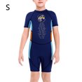 thumbnail image 2 of Boys Titsuits Traje de buceo de una pieza Secado rápido Neopreno Traje de Neopreno Traje de baño para niños Buceo Snorkeling Surfing Natación Dark Blue S 2.5mm sidaley OD003681-06, 2 of 7