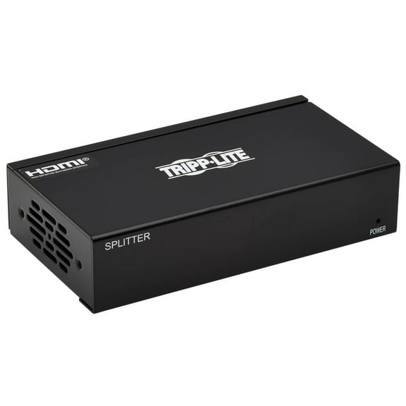 Tripp Lite 2-port Hdmi Over Cat6 Splitter - 4k 60 Hz, Hdr, 4:4:4, Poc, Hdcp 2.2, 230 Ft. (70.1 M), Taa - Video/audio Extender - Over Cat 6 - Up To 230 Ft - Taa Compliant