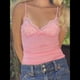 thumbnail image 5 of Tops para Mujer Sexys - Camisetas Sin Mangas - Camisola Y2K - Bralette con Tirantes Finos - Camisetas Ajustadas para Salir Rosa L, 5 of 9