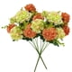 thumbnail image 1 of Ramo de flores artificiales hogar hotel tela de seda decoración floral fiesta de boda flor falsa, rosa coral 2 piezas Noticed ZHF0579-04, 1 of 6