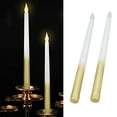 thumbnail image 4 of Velas Cónicas LED, Plástico 2 Uds. Luz De Vela LED Alimentada Por Batería Sin Cableado Romántico Para Bodas Para Fiestas De Cumpleaños Para Niños ANGGREK Otros, 4 of 8