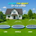 thumbnail image 5 of EP 10FT Splash Pad for Kids and Dogs, Extra Large Sprinkler Pad Non-Slip Thicken Pool Summer Outdoor Water Toys, Backyard Fountain Play Mat for Baby Toddlers Boys Girls Pet, 5 of 9