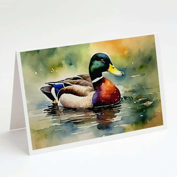 Mallard Greeting Cards Pack of 8 7 in x 5 in