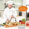 thumbnail image 3 of 20-Pack Rectangular Aluminum Foil Pans – Heavy-Duty Disposable Baking & Roasting Trays for BBQ, Catering, and Kitchen Storage, 3 of 8