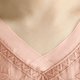 thumbnail image 4 of Camisas de Cuello en V de Manga Corta para las Mujeres Lino Blusas Bordadas Ajuste Suelto Verano Casual Tops de Cuello Redondo, 4 of 5