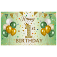thumbnail image 5 of Glittery Gold 1st Birthday Banner with Crown Balloons and Party Flags Background, Ideal for Birthday Party Decorations Photography Props Happy Birthday Celebrations, 5 of 8