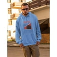 thumbnail image 2 of Abstract Red World Rave Style Hoodie Men -Image by Shutterstock, Male Small, 2 of 4