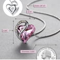 thumbnail image 2 of TINGN Infinity Love Heart Pendant Necklace with Birthstone Crystals for 12 Months Jewelry Gifts for Women, 2 of 5