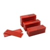 40Pcs Red Plastic Car Vehicle Rectangle Reflector Warning Plate With Screw Hole