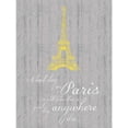 thumbnail image 3 of Gibbons, Lauren 12x14 Black Modern Framed Museum Art Print Titled - Paris Quote Gray, 3 of 5