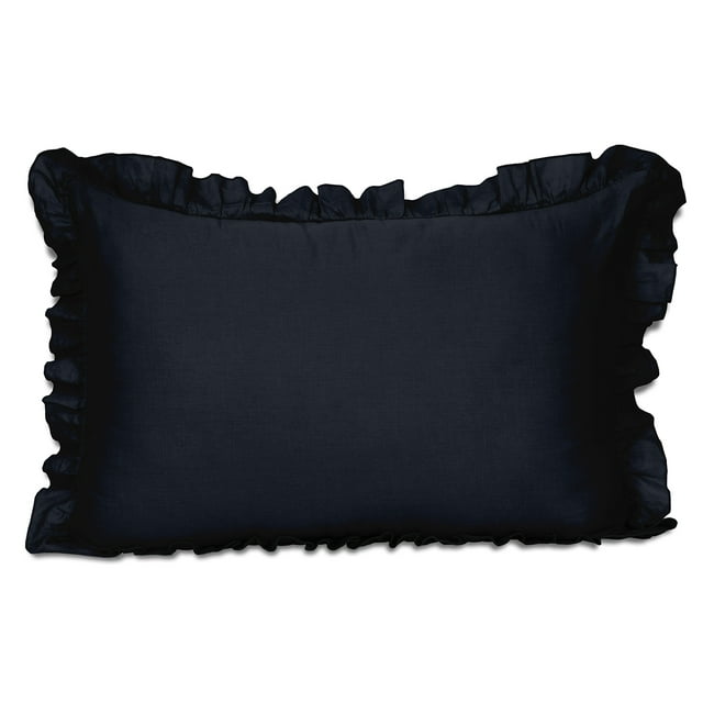 Vargottam Ruffled Pillow Sham Standard 26x20 Cotton Frill Pillow Cases Shabby Chic Farmhouse Decor Pillowcase