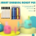 thumbnail image 4 of 6PCS Drawing Robot Pen,Smart Drawing Robot Replacement Markers Set,12 Colors 6 Pens, Drawi Refill and Robots Refill robot pens artists markers Kindergarten Pen Drawing pens smart robot drawing, 4 of 7