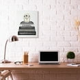 thumbnail image 2 of Stupell Industries Fashion Designer Flower Bookstack Black And White Watercolor Canvas Wall Art by Amanda Greenwood, 2 of 6