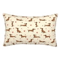 thumbnail image 1 of Balery Heart Dachshund Funda de Cojín Estampada, Regalos para Mujeres, Regalos de Amor para Ella, Regalos para Novia o Esposa, Funda de Almohada-16"x24", 1 of 6