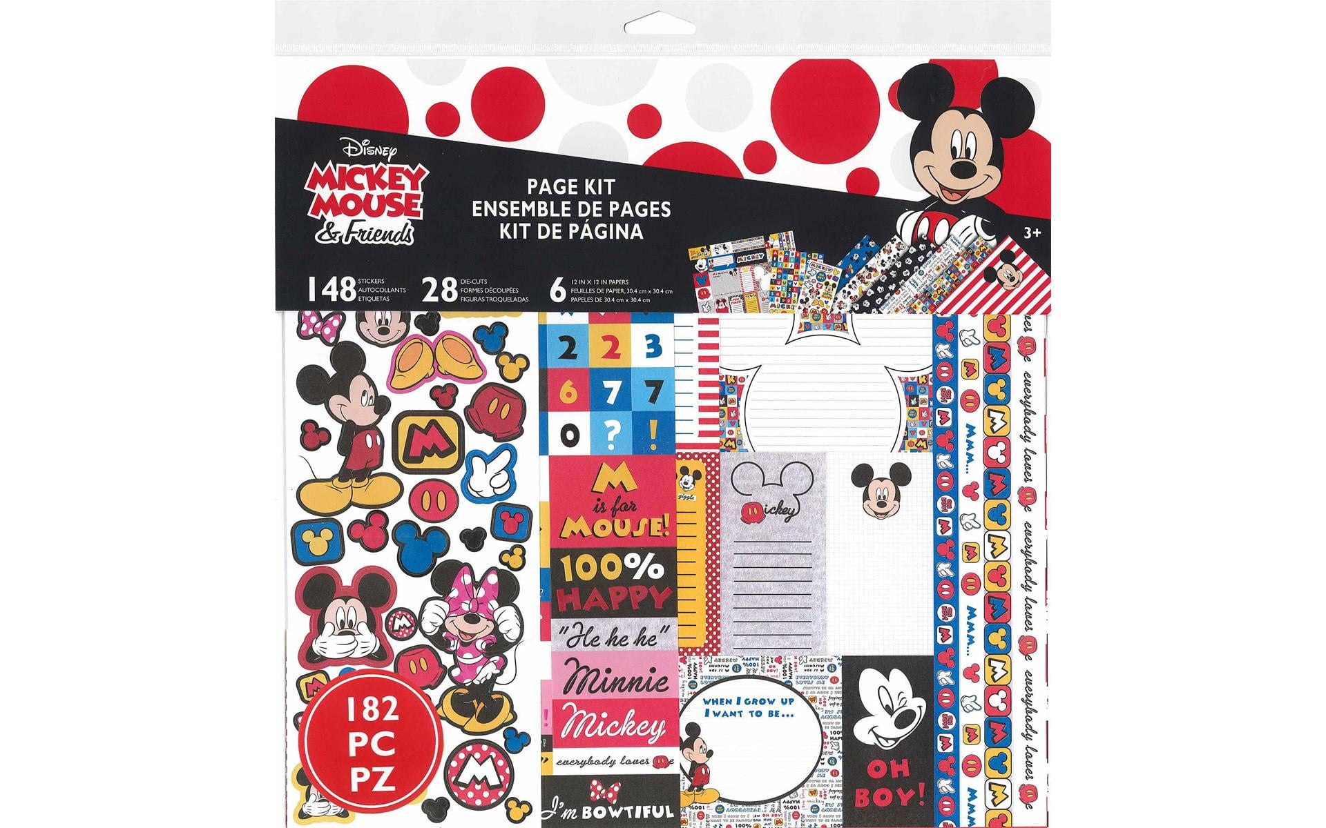 EK Page Kits Disney Paper 12'x 12' Page Kit Mickey