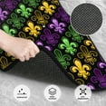 thumbnail image 3 of Vsdgher Mardi Gras1 Car Foot Mat Set of 4 Pieces Universal Floor Liner Car Accessories Fits Most Cars, Trucks, Vans, sedans, SUV, 3 of 7