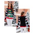 thumbnail image 4 of Suéter navideño 2024 Suéter feo para mujer Suéter con bordado de árbol de Navidad Suéter de dibujos animados Suéter casual de otoño e invierno en varios estilos 39940, 4 of 5
