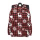 thumbnail image 2 of Disketp Plaid Reindeer Snowflakes Mochila Escolar de Gran Capacidad y Peso Ligero, Mochila de Viaje Ideal para Escuela, Trabajo y Uso Diario, Cómoda y con Estilo, 2 of 8