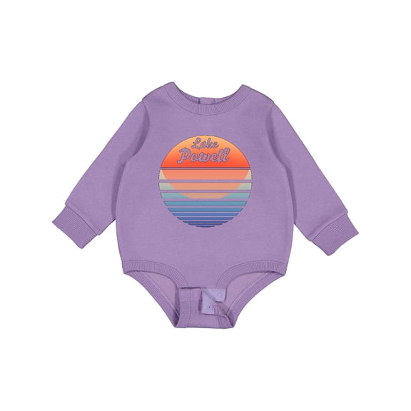 Inktastic Lake Powell Retro Sunset Baby Fleece Bodysuit