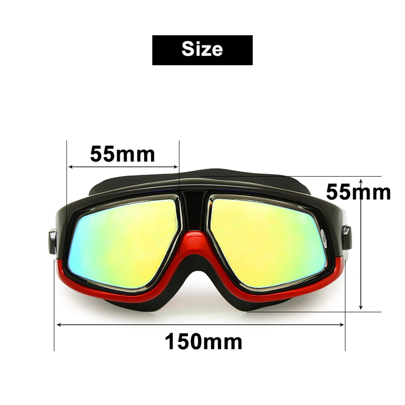 Rx Prescription Swimming Glasses Hyperopia Myopia Optical Swim Goggles Corrective Snorkel Mask Free Ear Plugs Storage Case
