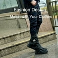 thumbnail image 3 of Waterproof Shoe Covers, Reusable & Foldable Rain Boot Shoe Cover with Zipper, Non-Slip, Reflector, Men Women Rain Gear, Black, 3 of 7