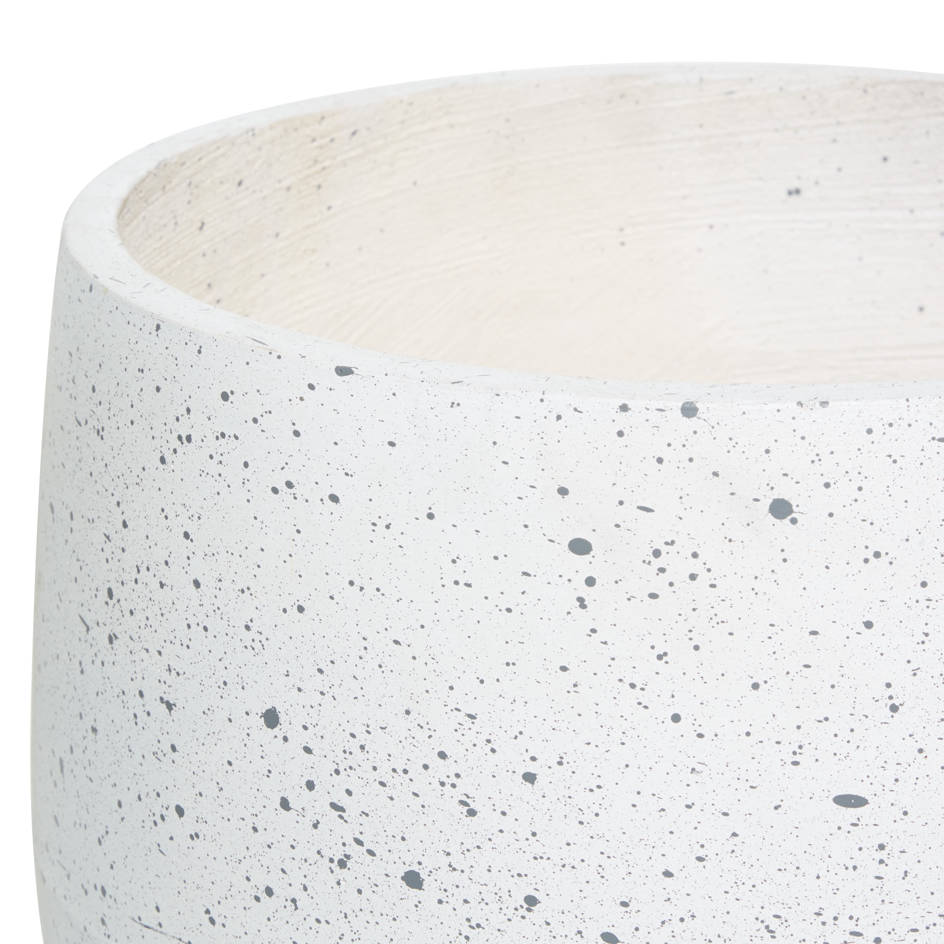 DecMode 15 In. Planter, MGO, White, 2 - Pieces
