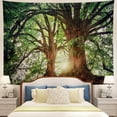 thumbnail image 2 of Tapestries Wall Tapestry for Bedroom Decoration Nature Forest Tapestry Tree Tapestry Landscape Tapestry Dark Green Tapestry, 59" L x 51" W, 2 of 6