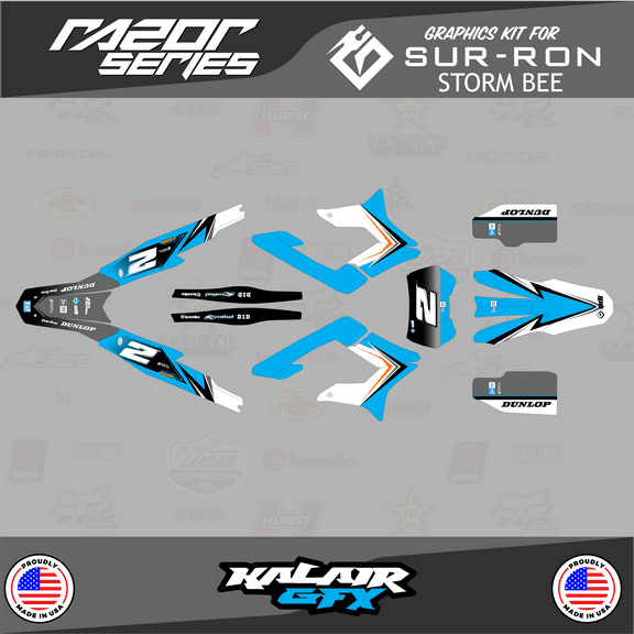 Kalair GFX Graphics Kit for Surron STORM BEE (All Years) Razor Series
