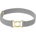 thumbnail image 1 of Hold’em Belts for Boys Brass Twisted Toddler Stretch Elastic Buckle Belt for Male Kids - Gray, 1 of 7