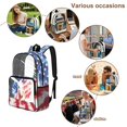 thumbnail image 5 of ZIATUBLES Clear Backpack, Heavy Duty Fabric & PVC Transparent Bookbag with Horse American Flag Print, Large Capacity See Through Backpack for School College Work Travel Security, 5 of 7