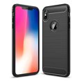 thumbnail image 1 of PANDACO Black Brushed Metal Case for iPhone XS Max, 1 of 2