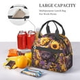 thumbnail image 5 of Uemuo Sunshine Cute Cat Sunflower Printed Lunch Bag Lunch Box Reusable Insulated Lunch Tote Bag, Leakproof Thermal Cooler Sack Food Handbags Case High Capacity, 5 of 5