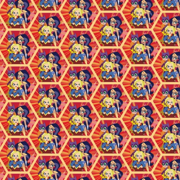 DC Super Hero Girls Girl Group Premium Roll Gift Wrap Wrapping Paper