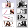 thumbnail image 3 of Auto Hair Curler, Automatic Curling Iron with 4 Temperature Settings, 30s Fast Heat, Anti-Tangle & Anti-Scald, 60min Auto Shut-Off, Portable, Easy-to-Use, pink, 3 of 7
