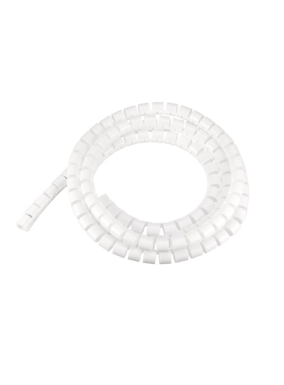 Unique Bargains PE Wire Manage Cord 9.84 Ft Flexible Spiral Tube Wrap Cable Management Sleeve 0.56"x 0.64" White