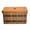 Green, variant on Amish Bread Box Storage With Solid Oak Bottom, Lid and Leather Carrier Handles (Blue)