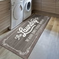 thumbnail image 5 of Findosom 20"x60" Farmhouse Laundry Room Runner Rug,Non Slip Heavy Duty Rubber Backing Washable Runner Rugs for Kitchen Floor Laundry Room Bathroom Hallway Entryway Area Rugs,Gray, 5 of 5