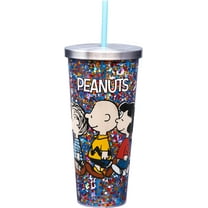 PEANUTS 20 OUNCE GLITTER CUP