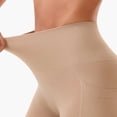 thumbnail image 5 of QATAINLAV Biker Shorts for Women High Waisted Butt Lifting Shapewear Shorts Solid Casual Workout Gym Short Yoga Leggings with Pockets Beige M, 5 of 8