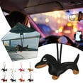 thumbnail image 2 of Clearance Now! Car Keychain Dachshund Pendant PU Desktop Decoration Bag Pendant?? A4B2, 2 of 9
