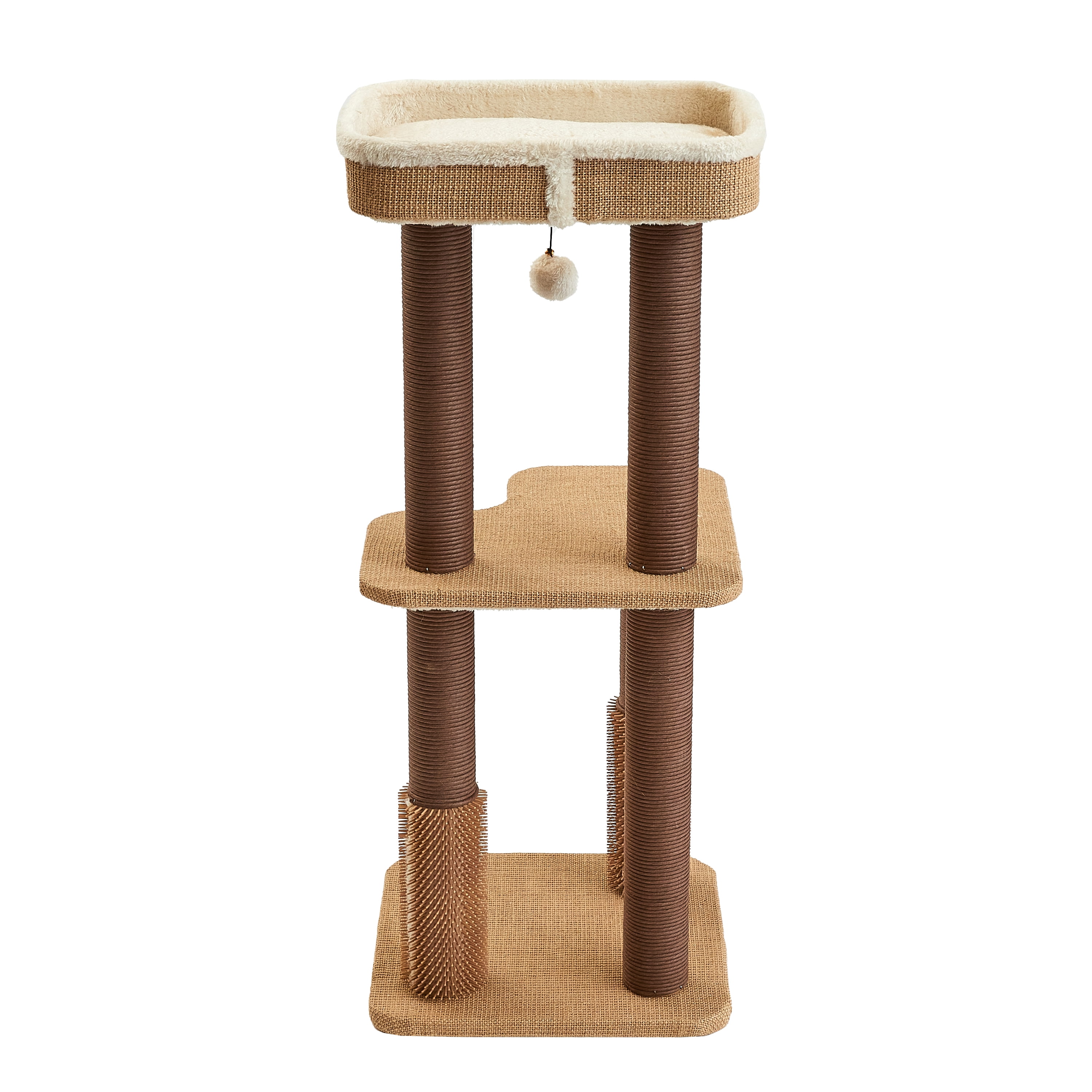 Two by Two Lansing - Beige Scratching Post Cat Furniture - 39.6 in. Tall