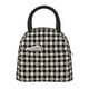 thumbnail image 1 of Balery Black Plaid Heart Bolsa de Almuerzo para Mujeres, Caja de Almuerzo, Bolsa de Almuerzo Pequeña Impermeable, Tote de Almuerzo Reutilizable con Gran Capacidad, 1 of 6