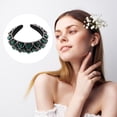 thumbnail image 6 of Unique Bargains Faux Crystal Padded Headband Green, 6 of 7