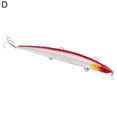 thumbnail image 4 of NIBOLOG Simulation Fish Long Fishing Lure Crankbaits Hooks Minnow Hard Baits Tackle Tool, 4 of 7