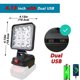 thumbnail image 1 of Para Ma*kita Linterna de Batería Li-ion de 14.4V-18V Linterna Exterior de 4 Pulgadas Luz de Trabajo LED Inalámbrica Lámpara de Acampar Iluminación de Emergencia, 1 of 9