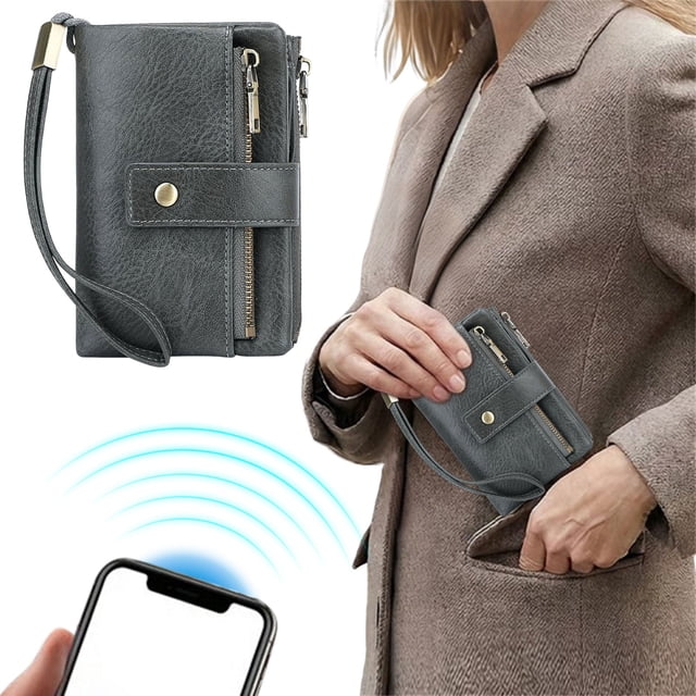 Womens Wallet Small Leather Blocking Tri Fold Large Capacity Compact Card Holder with Zipper Pocket 2 Id Window Easy to Use Durable Material Multi Purpose Use Stationery Supplies Portable and Compact