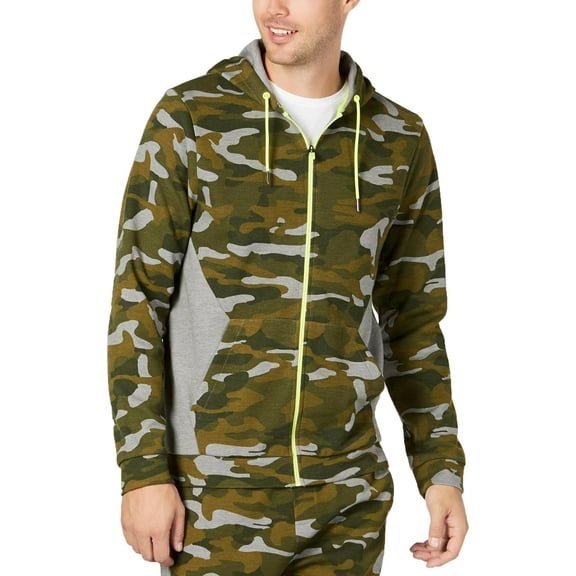 Ideology Mens Knit Camouflage Hoodie